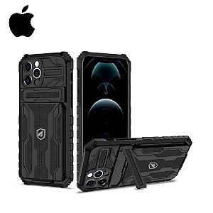 Capa Snap Guardian Apple Gshield Iphone 12 Preta Com Suporte