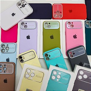 Capinha Auto Focus Com Veludo para iPhone 13 Pro Max