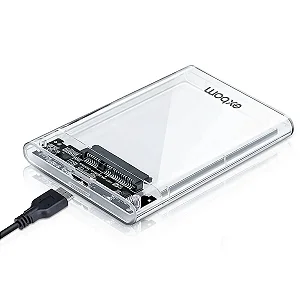 Case Gaveta Para Hd Ssd Externo Transparente Tipo C Exbom Cghd-35