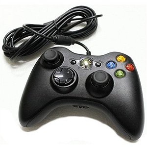 Controle Com Fio Para Xbox 360 Compatível Com Pc Fr-305