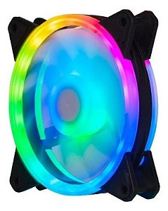 Cooler Fan Rgb 120Mm Para Gabinete Ou Cpu Cores Sortidas Kp-Vr306