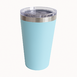 Copo Térmico Stanley 350Ml Beer Pint Stl Azul Claro Em Aço Inox Com Tampa