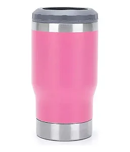 Copo Térmico Stanley Beer Pint Suporte Long Neck 420Ml Rosa Choque Em Aço Inox