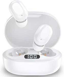 Fone Bluetooth Tws Smart Touch Kaidi Kd7101 Com Toque Inteligente Branco