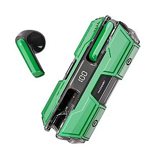 Fone Gamer Bluetooth It-Blue Le2434 Com Microfone E Áudio Gamer Verde