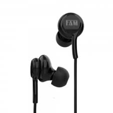 Fone Intra-Auricular Fam Fcae086 Com Microfone Preto