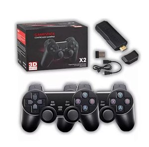 Gamer Stick X2 3D Com Controle Remoto E Biblioteca Retro X2-3D