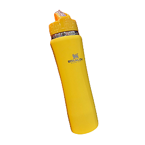 Garrafa Térmica Stanley Beer Pint Em Aço Inoxidável Com Alça 750Ml Amarelo