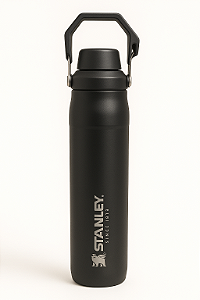 Garrafa Térmica Stanley Beer Pint Em Aço Inoxidável Com Mega Alça Colors 720Ml Preto
