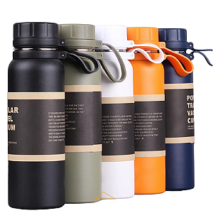 Garrafa Térmica Stanley Beer Pint Em Aço Inoxidável Com Tampa Warm 750Ml Azul Escuro