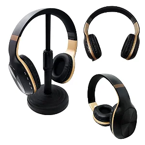 Headphone Estéreo Altomex Bm759 Com Bluetooth E Graves Reforçados Preto