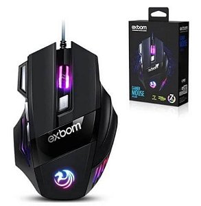 Mouse Gamer 7D Com Resolução 3200Dpi E Iluminação Led Ms-G260