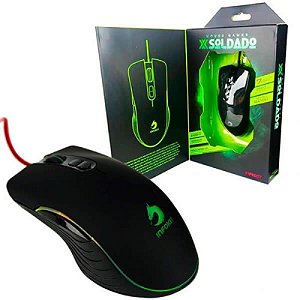 Mouse Gamer Soldado Gm-V550 Alta Precisão E Estilo Militar
