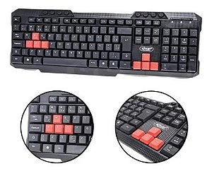 Teclado Knup Gamer Multimídia Usb Com Teclas Reforçadas Xz-536