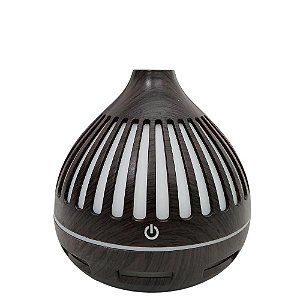Umidificador Aromatizador Wood Decorativo Lehmox Ley-1743 Preto