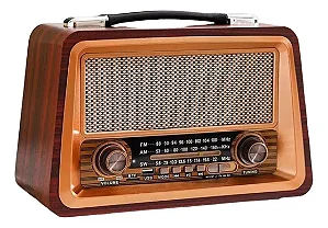 Rádio Estilo Retrô Vintage Am Fm Bluetooth Recarregável Kapbum KA-3336