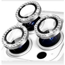 Kit Película de Vidro 3D para Câmera com Strass 15 / 15 Plus