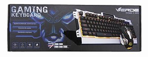 Kit Teclado E Mouse Gamer Com Iluminação Jp-133 Tmjp-133