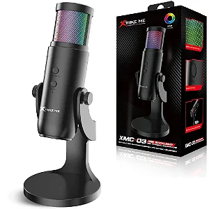 Microfone Gamer Profissional Rgb Condensador Xtrike-Me Xmc03 14272