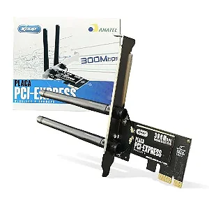 Placa De Rede Knup Pci -E X1 300Mbps Wifi 2 Antena Kp-T118 7046