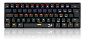 Teclado Mecânico Redragon Lakshmi Rainbow Brown K606 Abnt2 Cor de teclado Preto Idioma Português Brasil