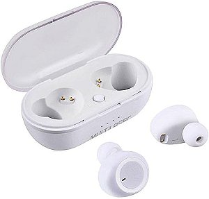 Fone Bluetooth 5.0 TWS PH397 Multilaser DOTS Com Bateria Recarregável Sem Fio Branco