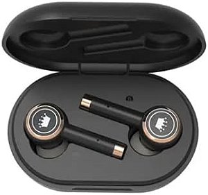 Fone De Ouvido Sem Fio Bluetooth Tws100 Com Case Kimaster Original Preto