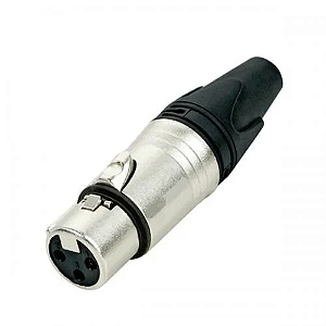 CONECTOR XLR FÊMEA DE LINHA 3 PINOS