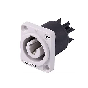 CONECTOR POWERCON BRANCO FÊMEA DE PAINEL