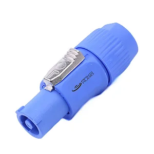 CONECTOR POWERCON AZUL MACHO DE LINHA