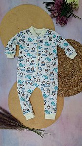 Macacão Manga Longa Unissex Pinguins