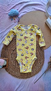 Body Manga Longa Unissex Animais