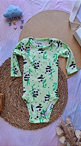 Body Manga Longa Masculino Panda