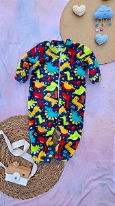 Macacão Fleece Masculino Dinossauros Color