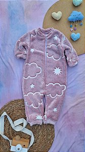 Macacão Fleece Feminino Nuvens