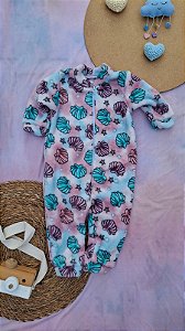 Macacão Fleece Feminino Conchas