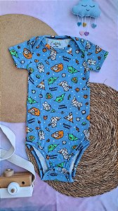 Body Manga Curta Masculino Camping