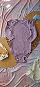 Body Manga Longa Lilás
