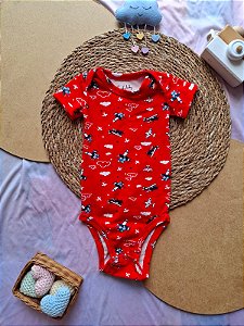 Body Manga Curta Masculino Aviação