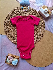 Body Manga Curta Feminino Pink