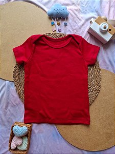 Camiseta Manga Curta Unissex Vermelha
