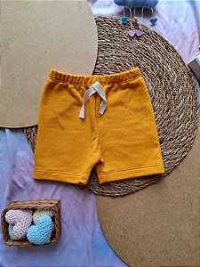Shorts Moletinho Mostarda