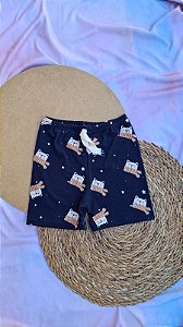 Shorts Suede Ursos