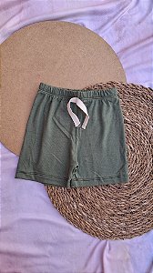 Shorts Suede Verde Militar