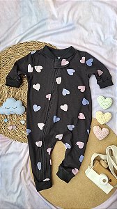 Macacão Malha Corações