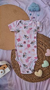 Body Manga Curta Abelhinhas