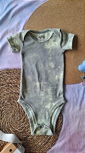 Body Manga Curta Tie Die