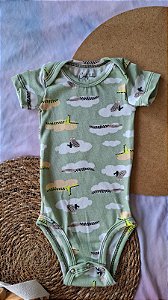 Body Manga Curta Jacarés