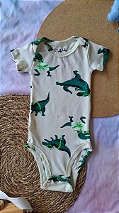 Body Manga Curta Dino Karateca