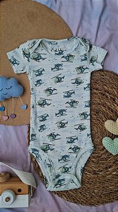 Body Manga Curta Helicópteros